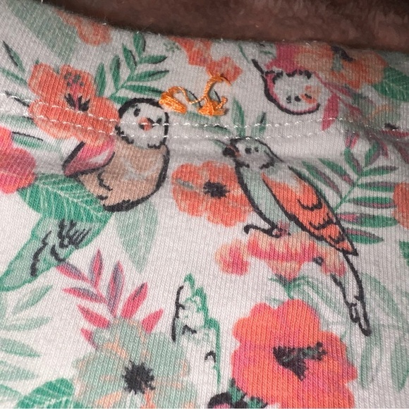 Girls Size 4/5 Member’s Mark Bird Flower Stretch Cartwheel Summer Shorts - Picture 3 of 5